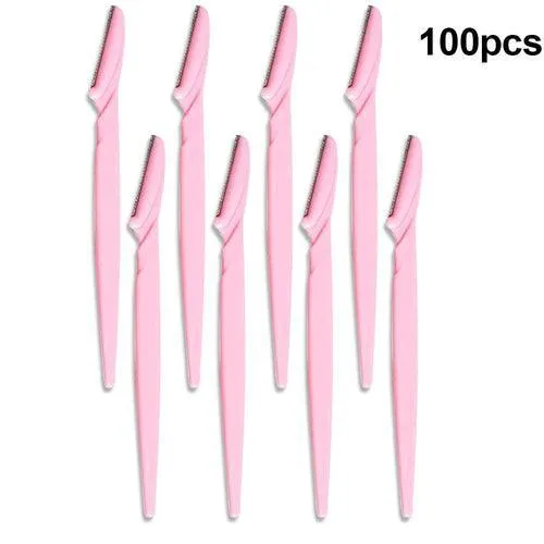 100Pcs Eyebrow Trimmer Blade Shaping Knife Eye Brow Epilation Face