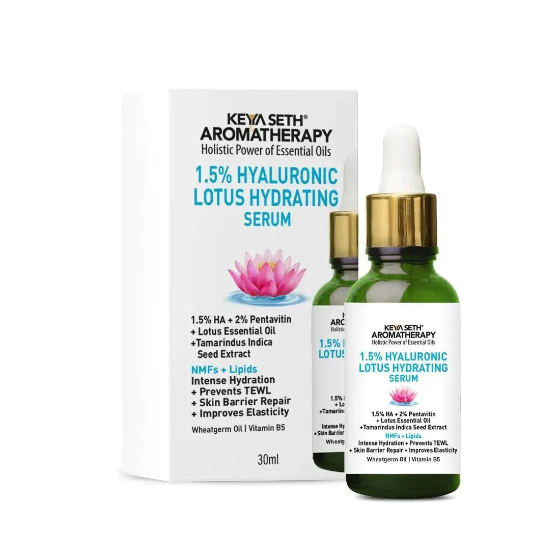 1.5% Hyaluronic Lotus Hydrating Serum, 2% Pentavitin   Tamarind Extract, NMFs   Lipids, Skin Barrier Repair, Improves Elasticity, Prevents TEWL