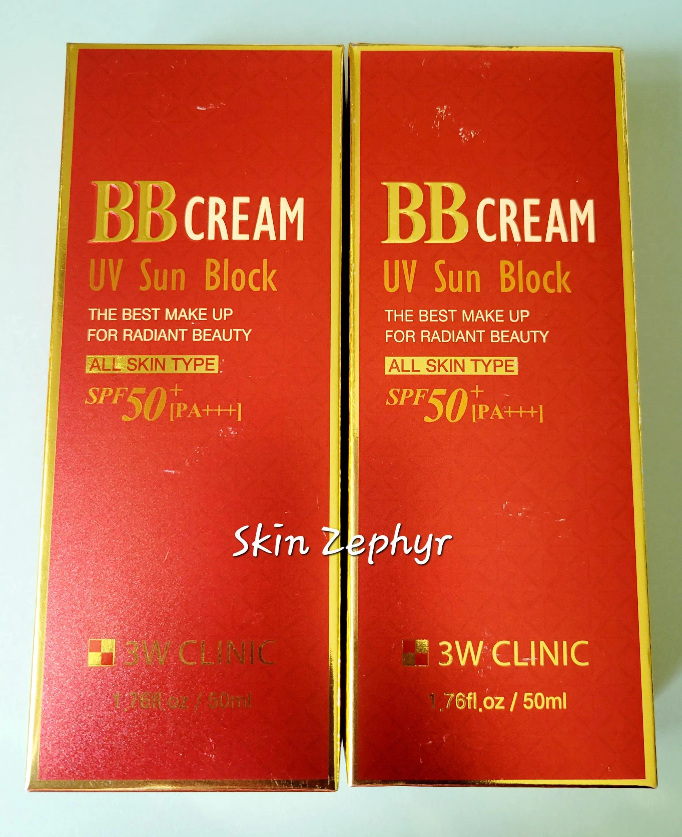 3W Clinic UV Sun Block BB Cream SPF50 PA    DUAL PACK