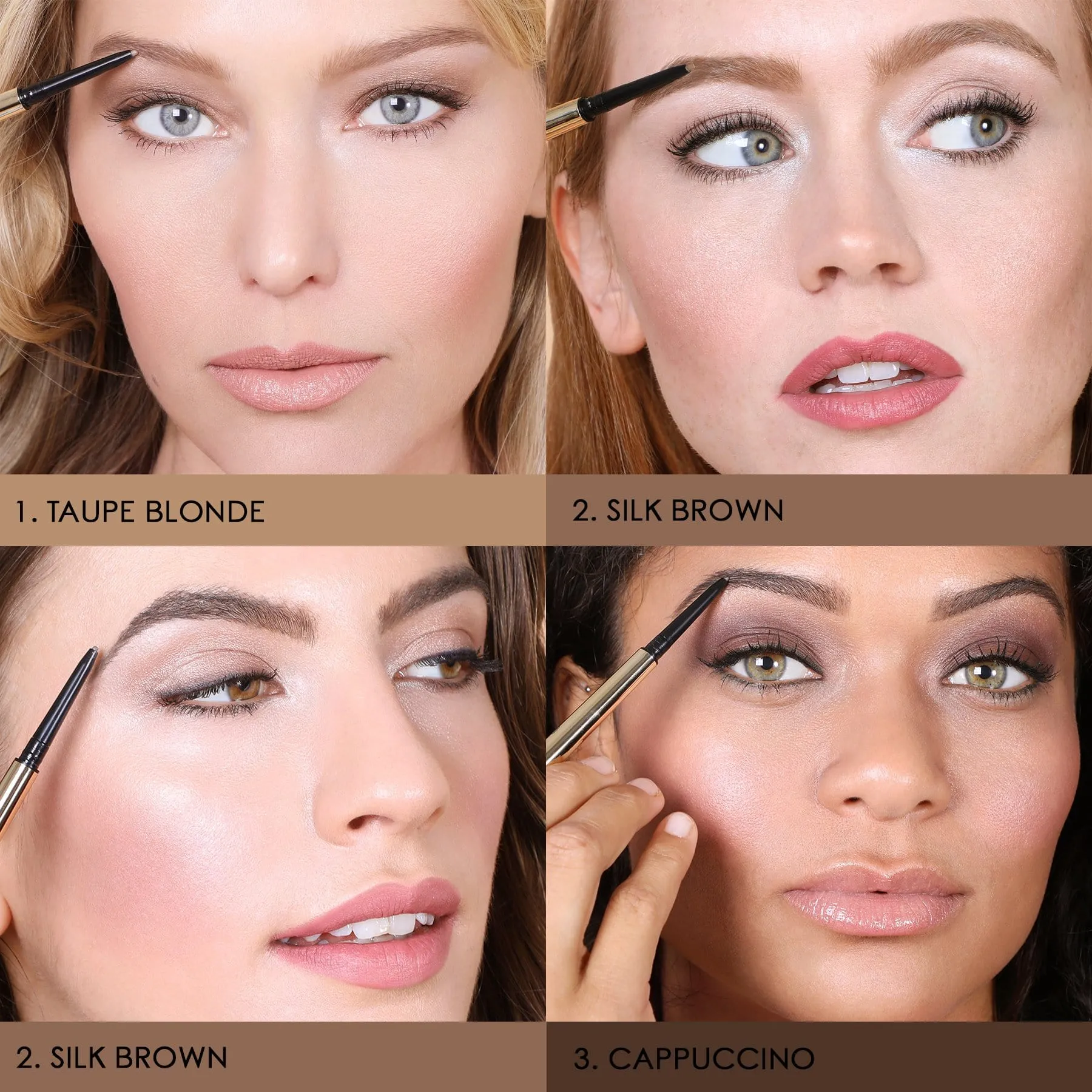 All Day Micro Brow Pencil   Shaping Mascara 2. Silk Brown