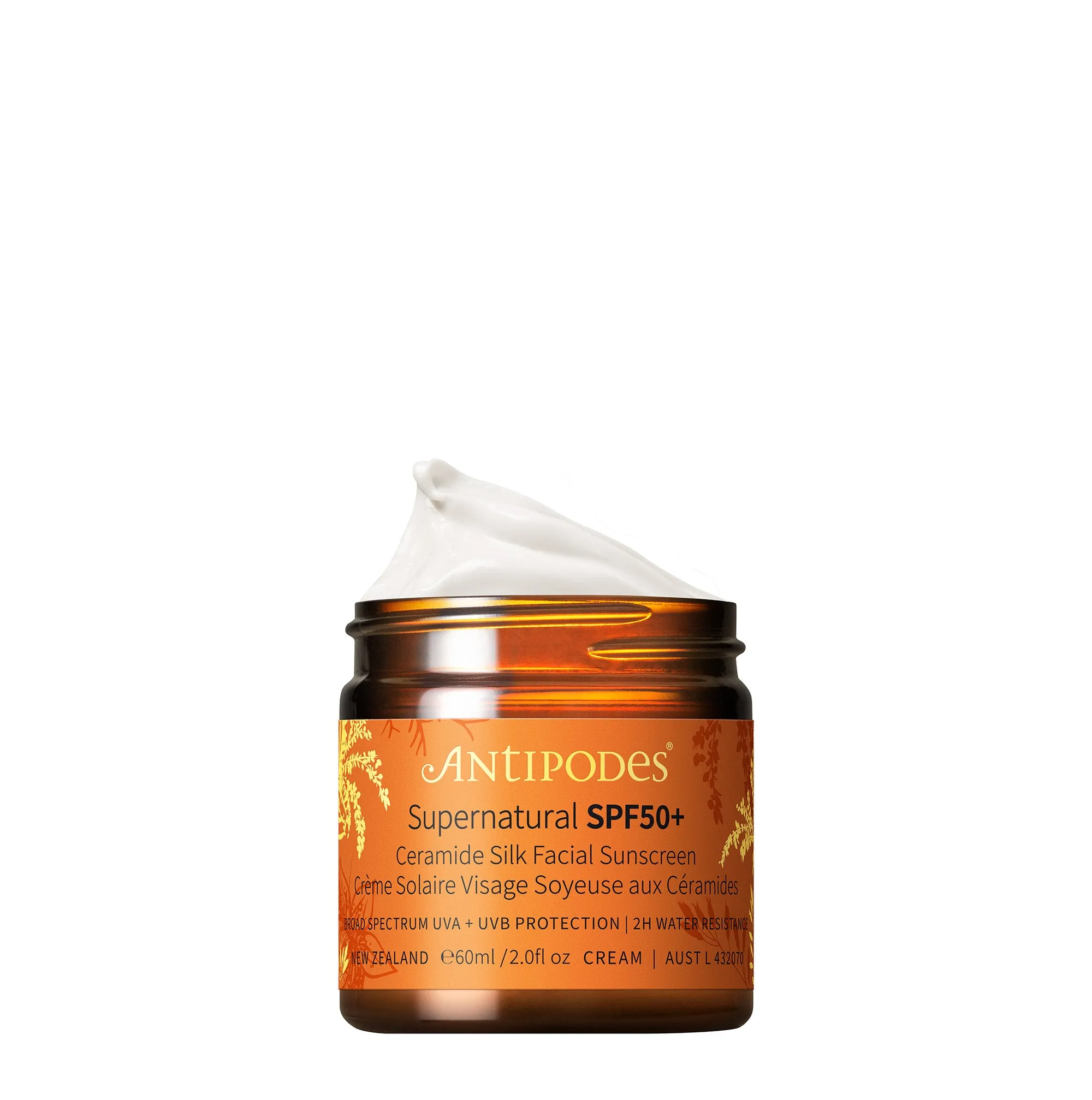 Antipodes Supernatural SPF50  Ceramide Silk Facial Sunscreen 60ml