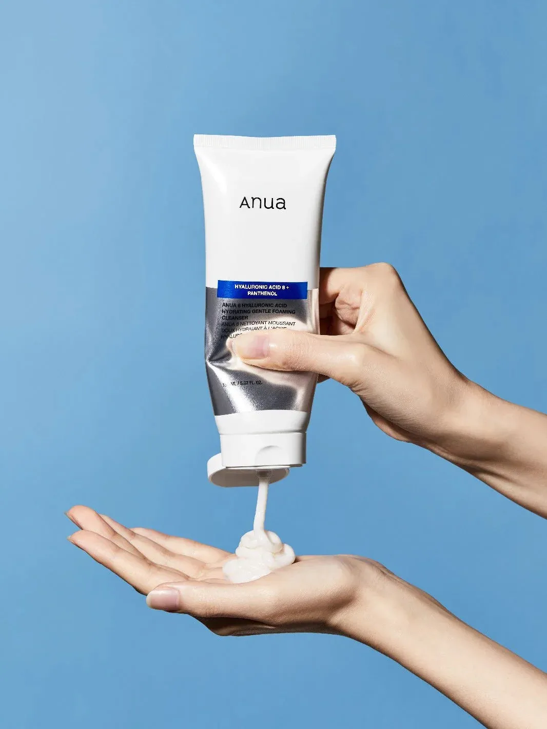 ANUA hyaluronic acid   panthinol gentle foaming cleanser غسول البشرة رغوي بالهايلرونك اسد من انوا