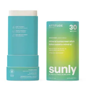 Attitude Sunly Mineral Sunscreen Stick SPF 30 2.1oz