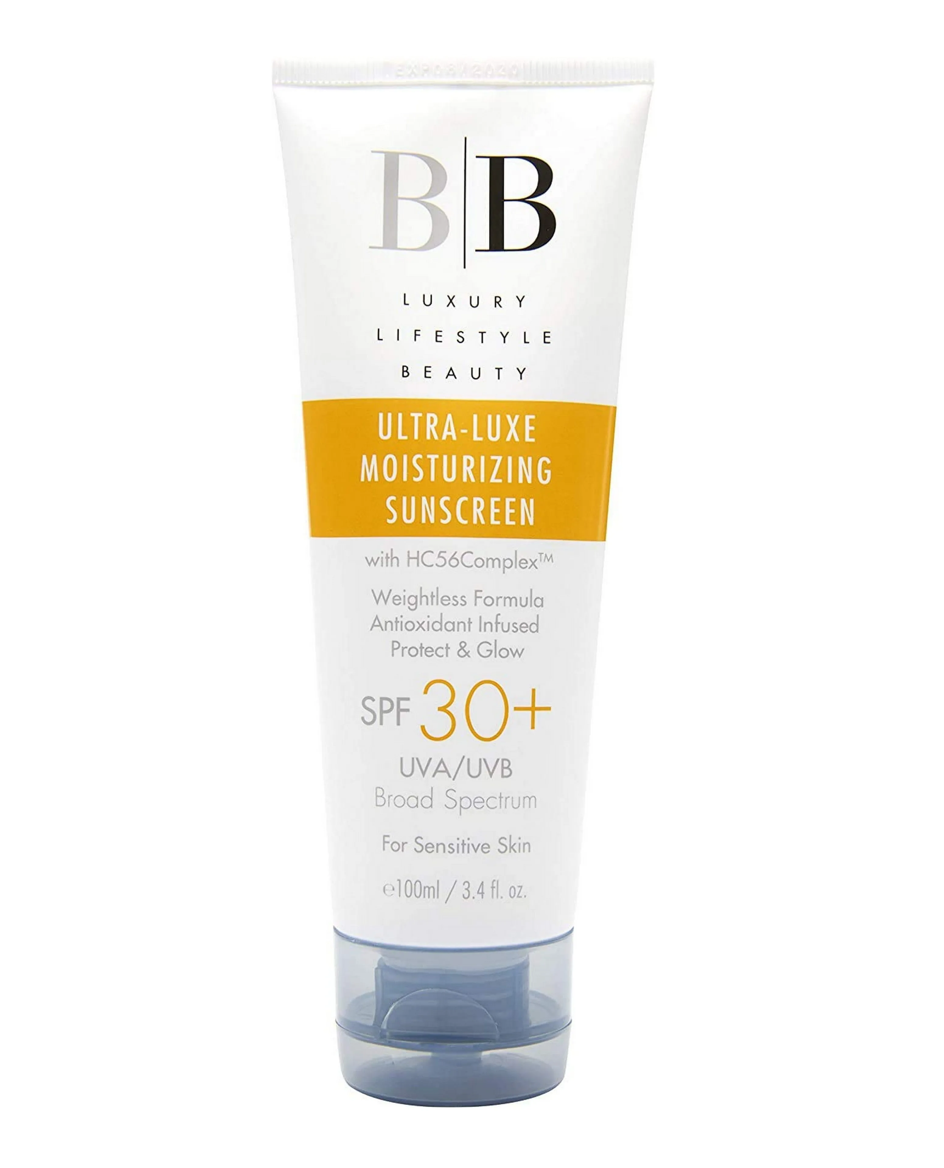 BB Lifestyle Ultra-Luxe Moisturizing Sunscreen SPF 30  Fragrance Free, Broad-Spectrum 3.4 oz