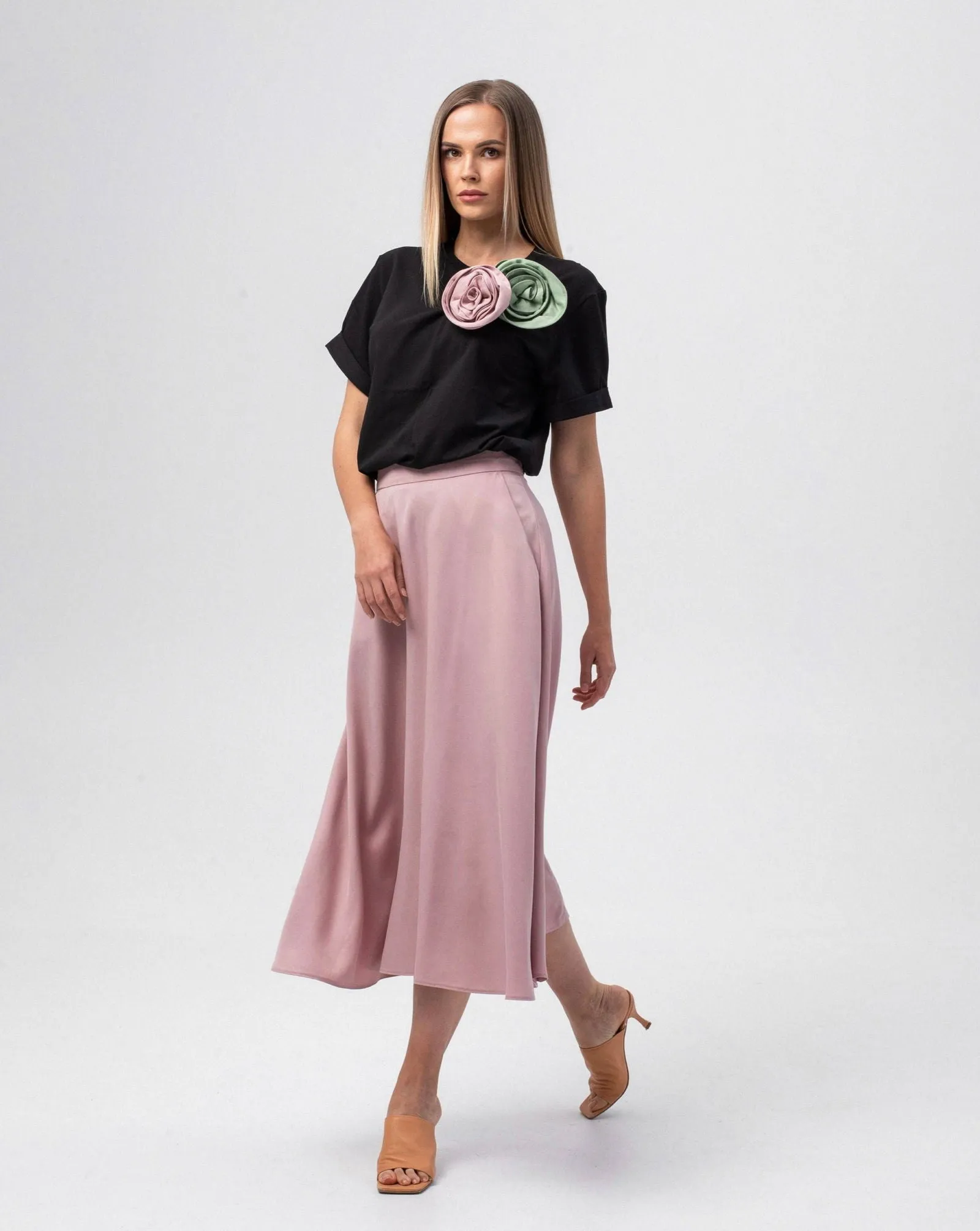 Blush Pink Blossom Skirt