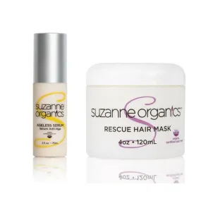 Bonus Size Ageless Serum   Rescue Hair Mask Set