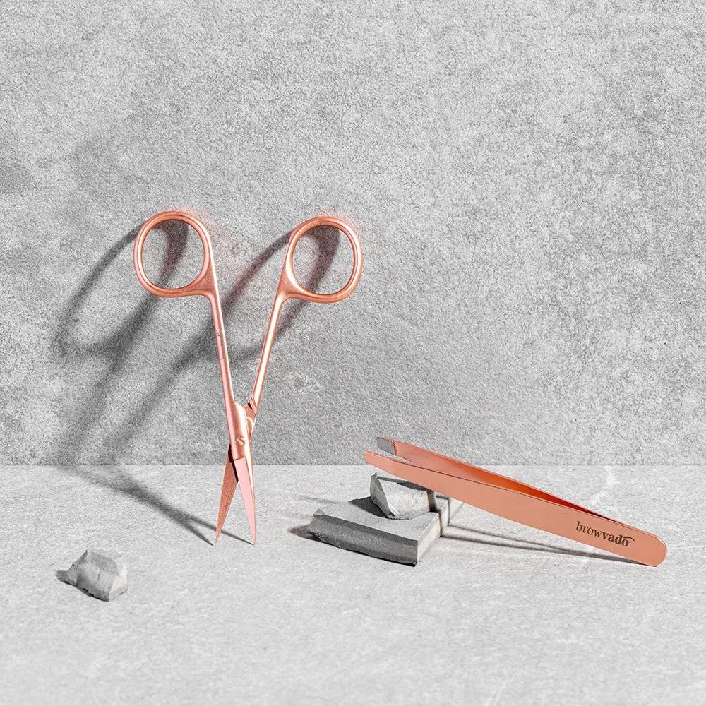 CaronLab Browvado Rose Gold Precision Scissors