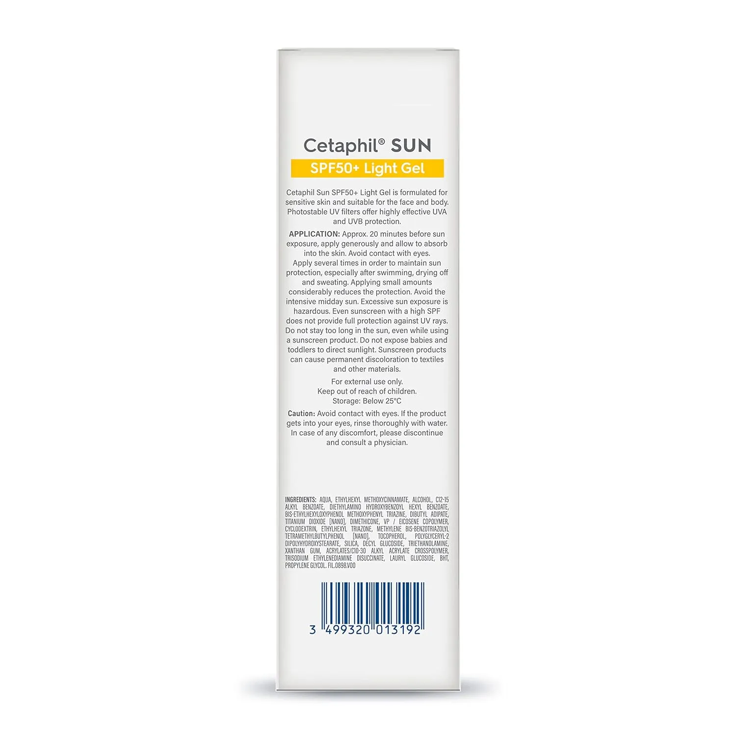 Cetaphil Sun SPF 50  Light Gel (50ml)