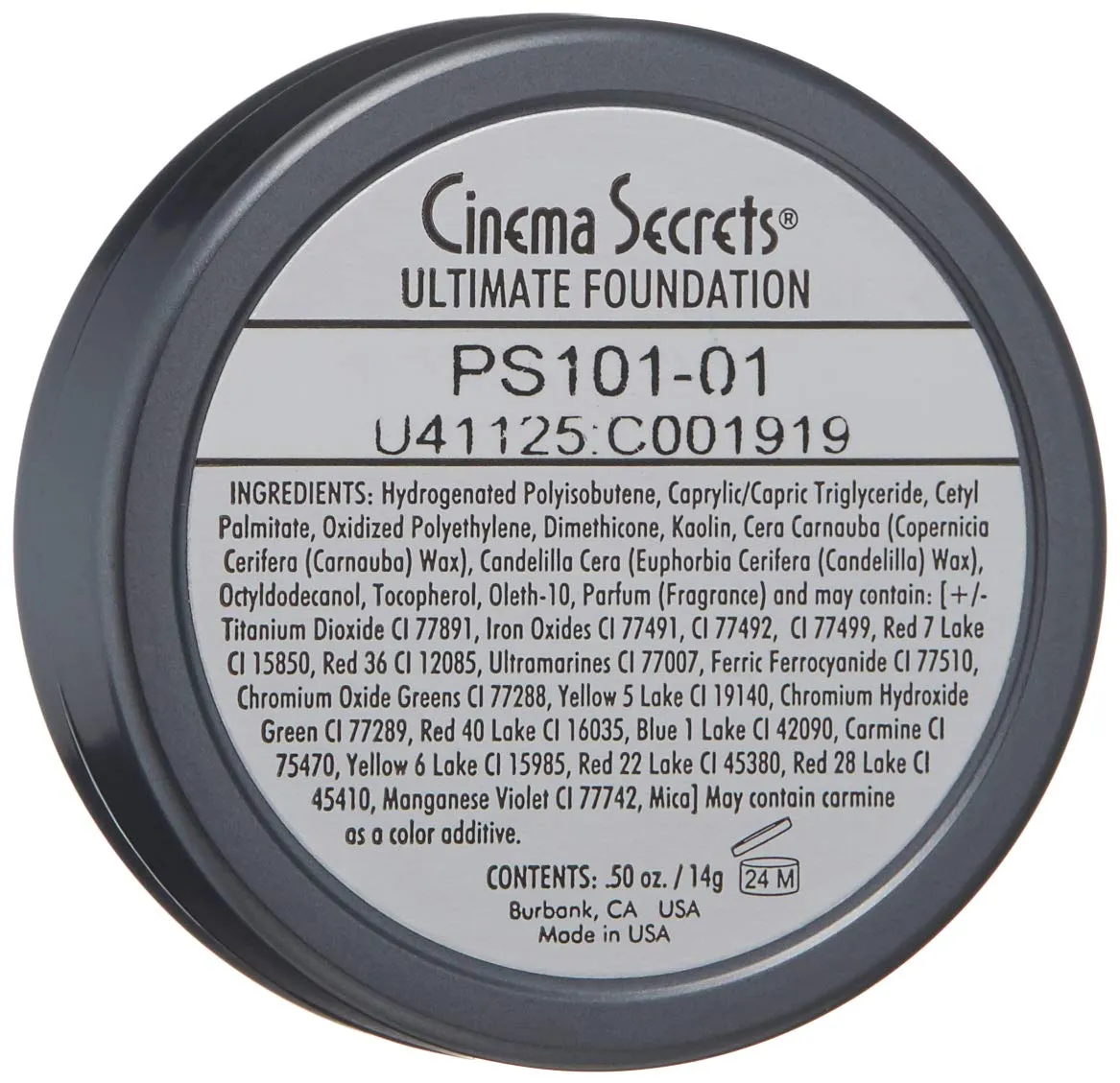 CINEMA SECRETS Pro Cosmetics Ultimate Foundation, 101-01