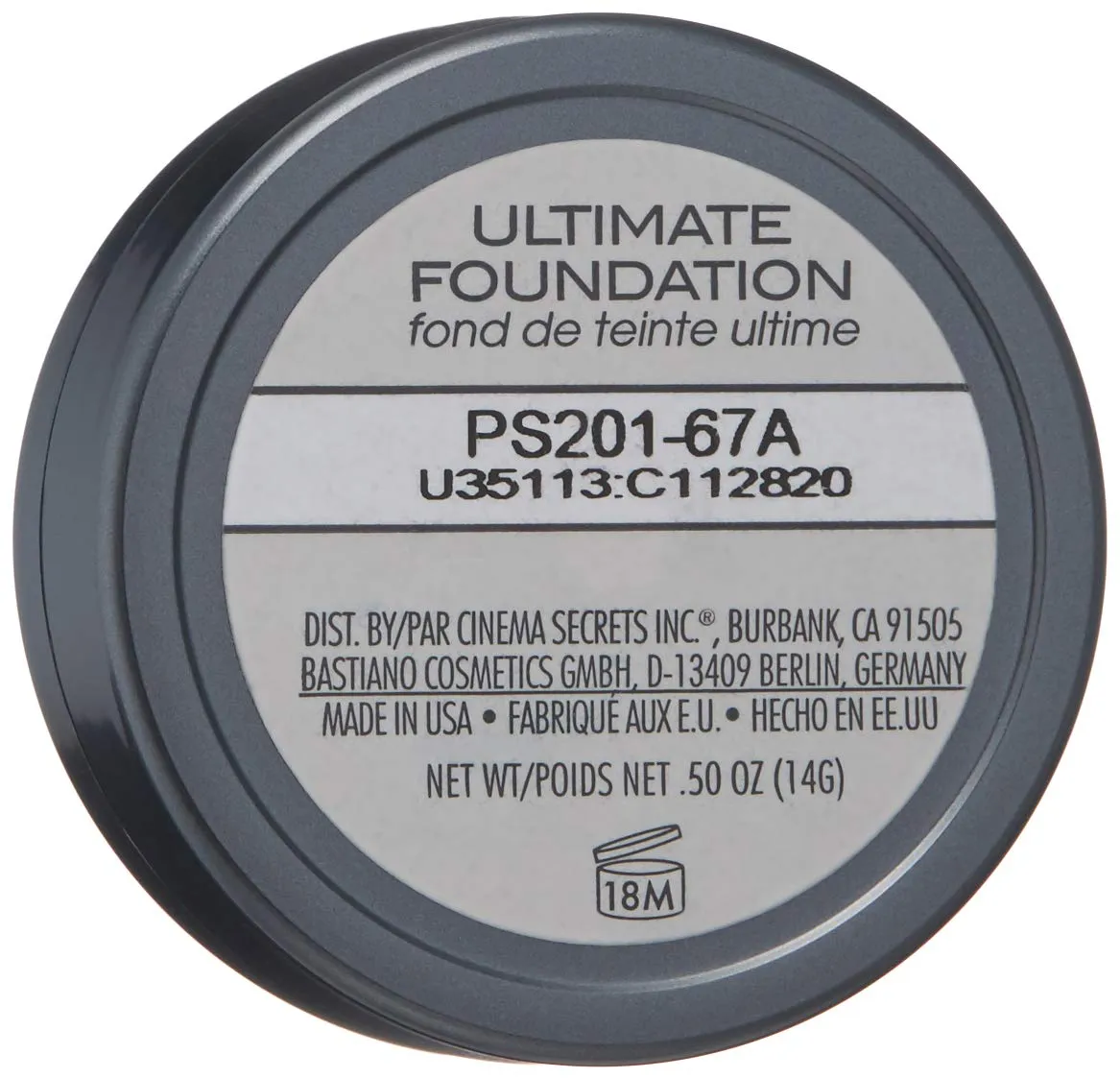 CINEMA SECRETS Pro Cosmetics Ultimate Foundation, 201-67A