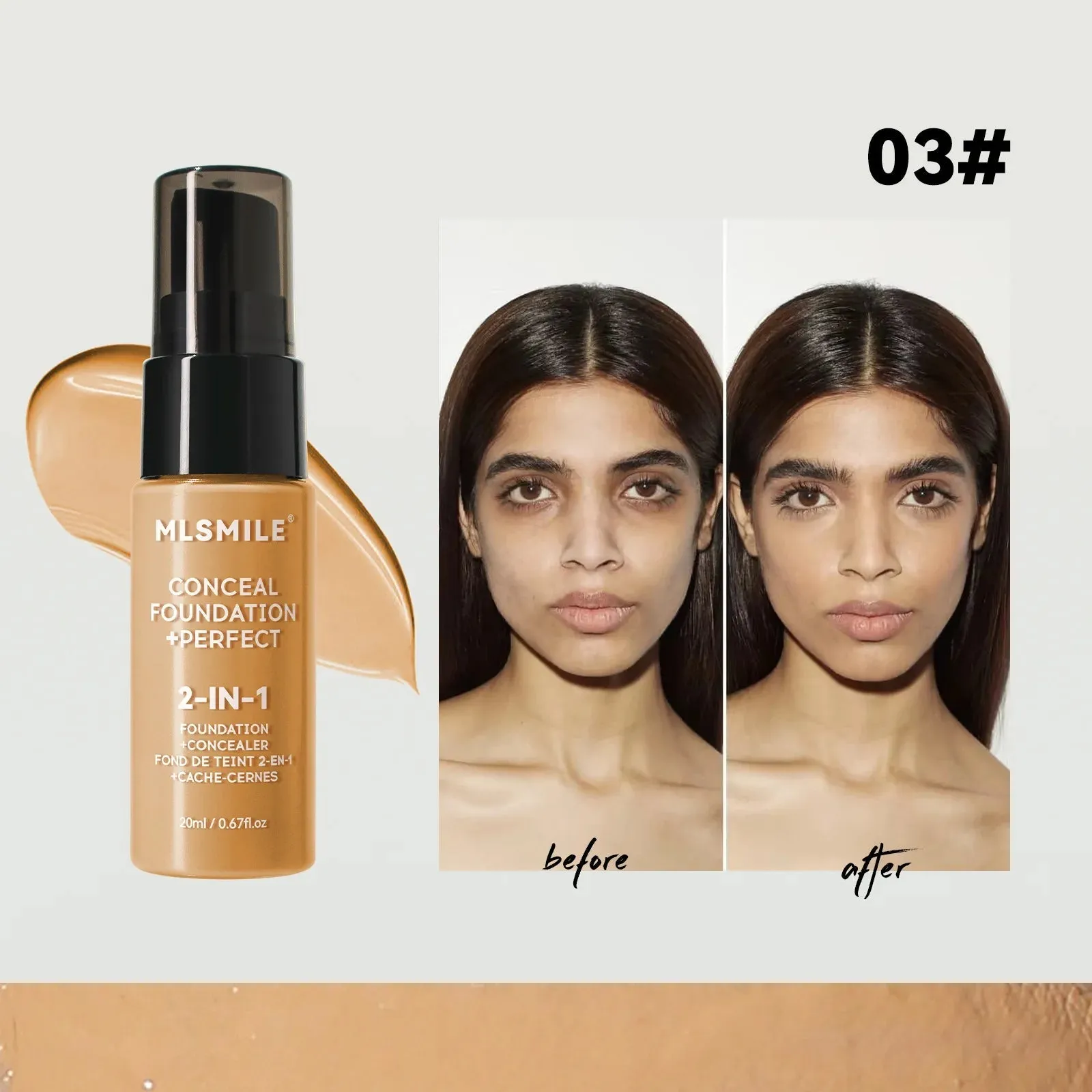 Concealer Matte Foundation BB Cream Oil Control