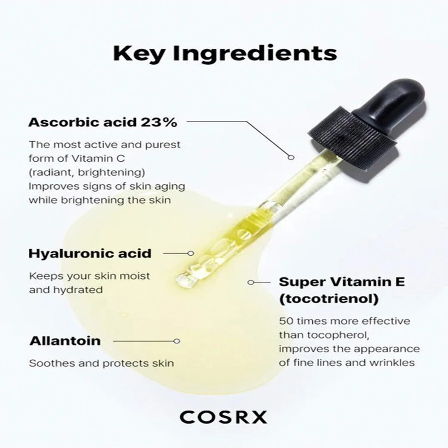 Cosrx The Vitamin C & Vitamin E & Hyaluronic Acid Serum 0.67oz/20ml