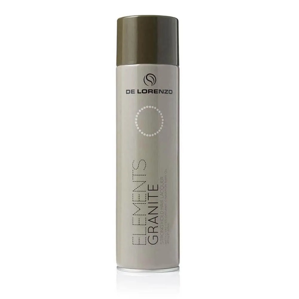 DE LORENZO ELEMENTS GRANITE STRONG HOLD HAIR LACQUER 400G