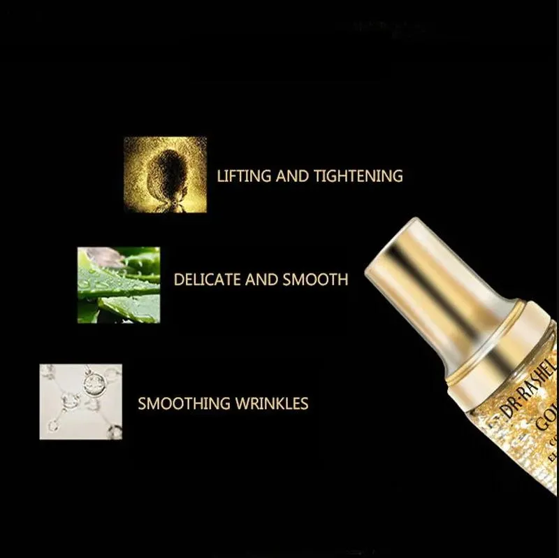 DR.RASHEL Gold Collagen Ampoule Elastin Moisturizing Anti Aging Make Up Primer Face Freshing Serum DRL-1255