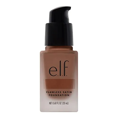 e.l.f. Flawless Finish Foundation, Lightweight & Medium Coverage, Semi-Matte Finish, Spice, 0.68 Fl Oz (20mL)