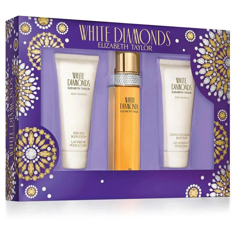 Elizabeth Taylor - White Diamonds Eau De Toilette 100ML - 3 Piece Gift Set