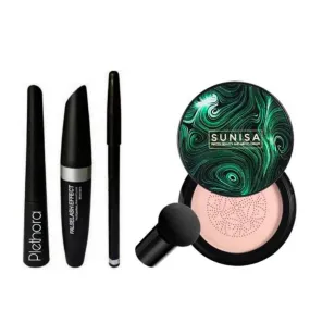 Eyebrow Pencil, Eyeliner, Mascara  Mushroom head air cushion CC cream Moisturizing Foundation with 1 Free Gift