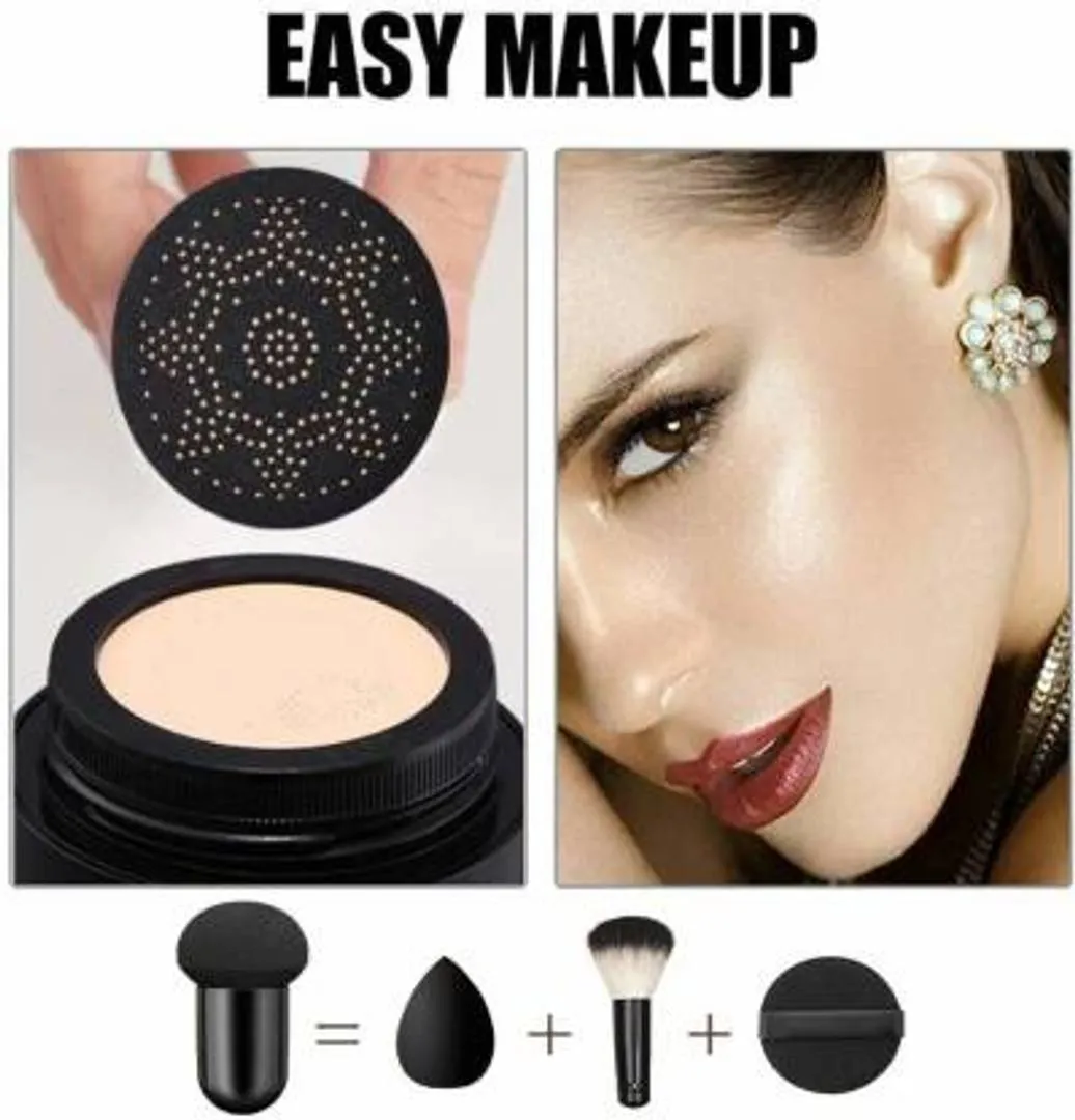 Eyebrow Pencil, Eyeliner, Mascara  Mushroom head air cushion CC cream Moisturizing Foundation with 1 Free Gift