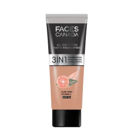 FACES CANADA All Day Hydra Matte Foundation Caramel Natural 023 15ml