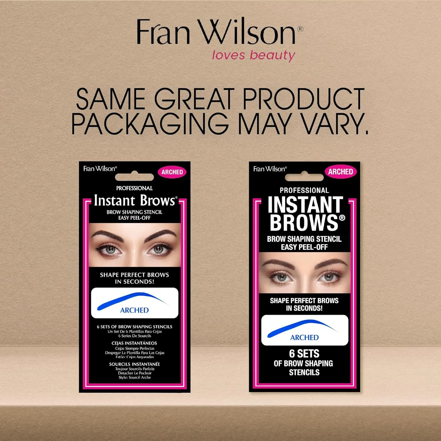 Fran Wilson (Arched) Instant Brows Adhesive Stencils Makeup Tool