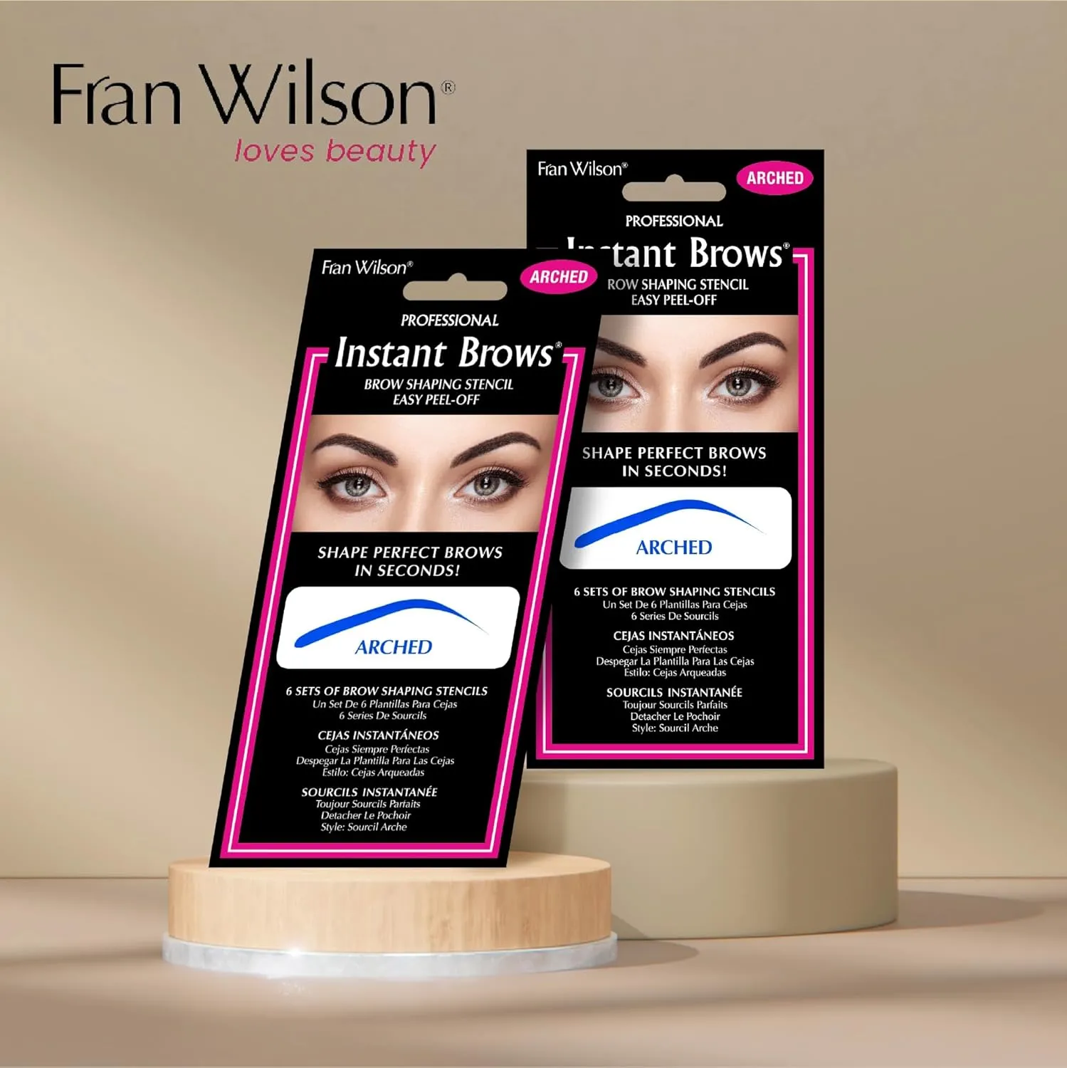 Fran Wilson (Arched) Instant Brows Adhesive Stencils Makeup Tool