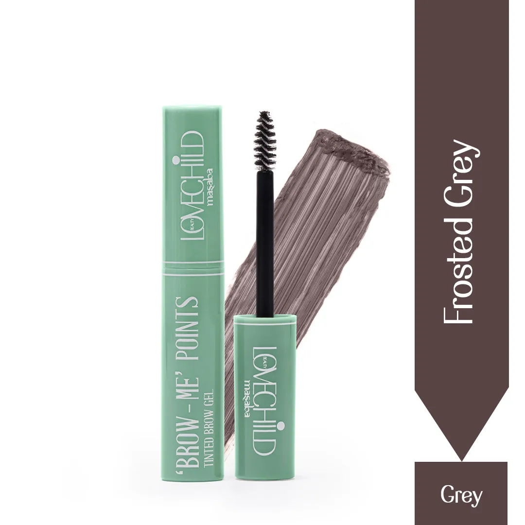 Frosted Grey- Brow Me Points - Tinted Brow Gel  (Grey) Water-proof