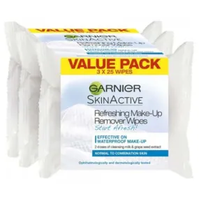 Garnier Skin Active Refreshing Make-up Remover Wipes Value Pack