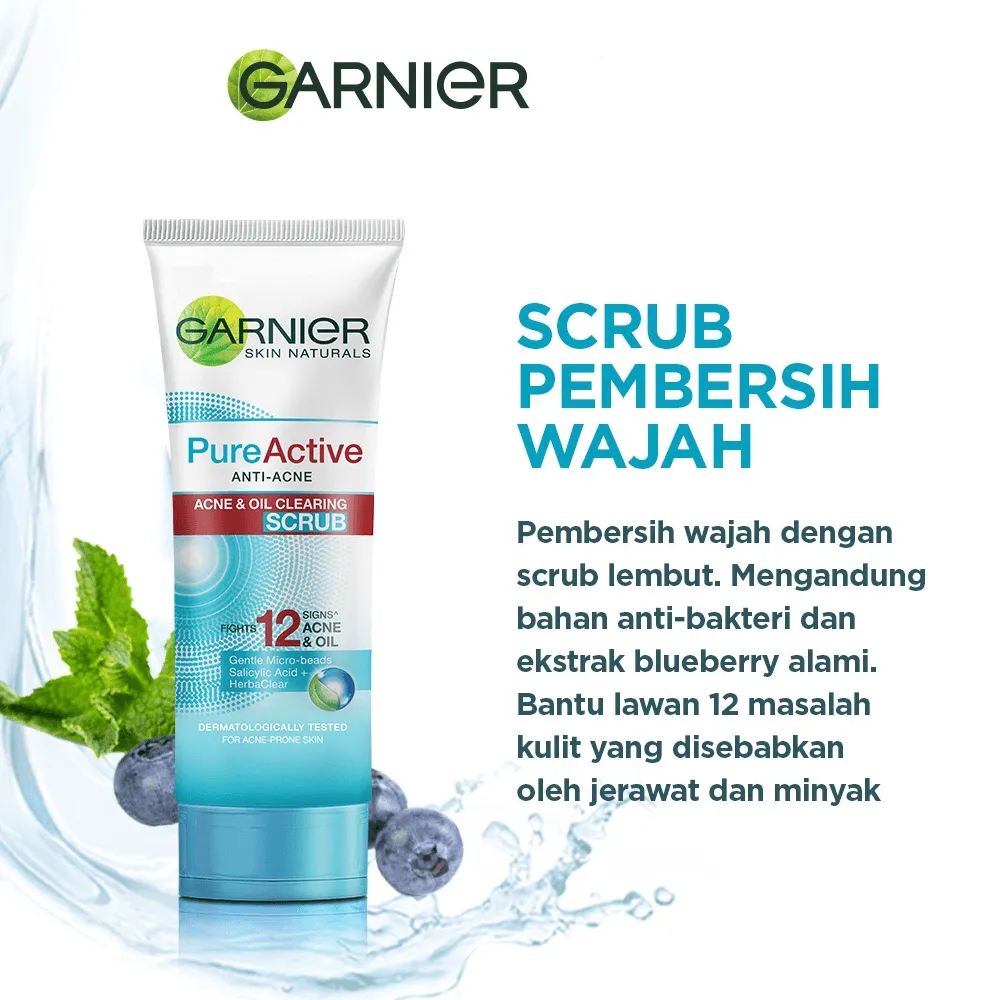 Garnier Skin Naturals Pure Active Clearing Scrub 100ml