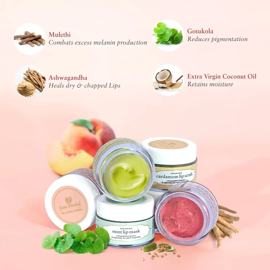 Herb Enriched Lip Scrub & Mask Duo