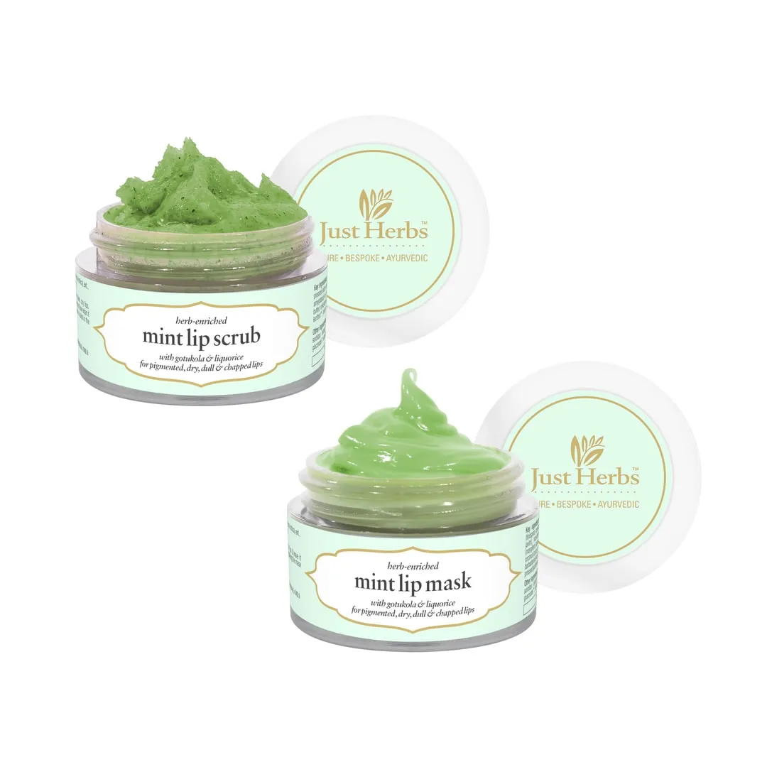 Herb Enriched Lip Scrub & Mask Duo