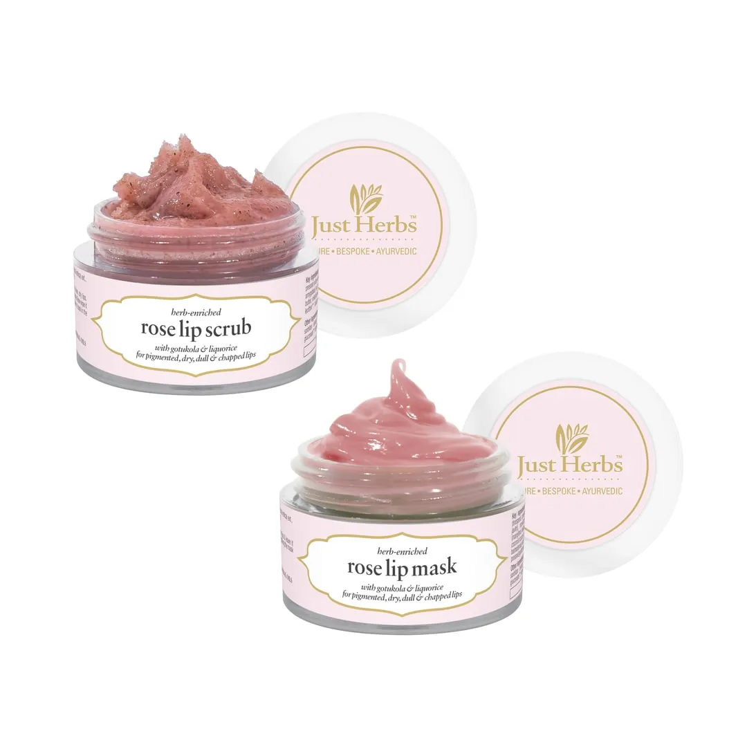 Herb Enriched Lip Scrub & Mask Duo