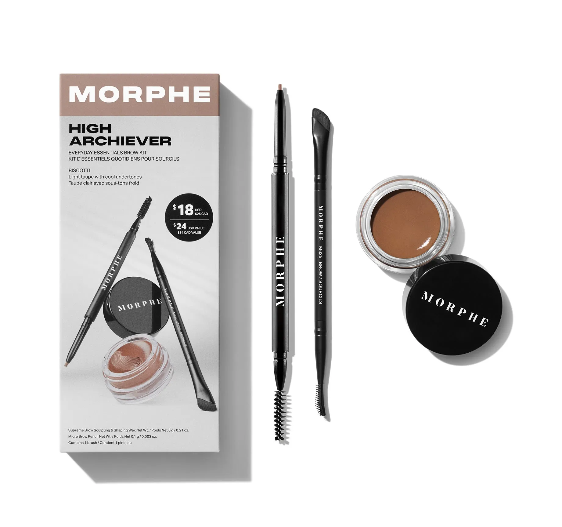 High Archiever Everyday Essentials Brow Kit - Biscotti