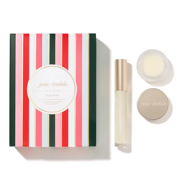 Jane Iredale Sugar & Ice Lip Scrub and Hydrating Gloss Duo Pack