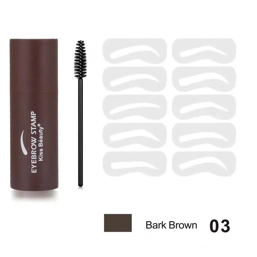 Kiss beauty One Step Eyebrow Stamp Shaping Kit - Maquillage pour sourcils en poudre