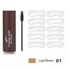 Kiss beauty One Step Eyebrow Stamp Shaping Kit - Maquillage pour sourcils en poudre