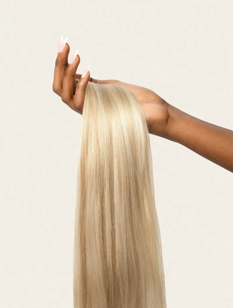 Light Blonde Highlighted, 20" Classic Clip-In Hair Extensions, F60/24 | 220g