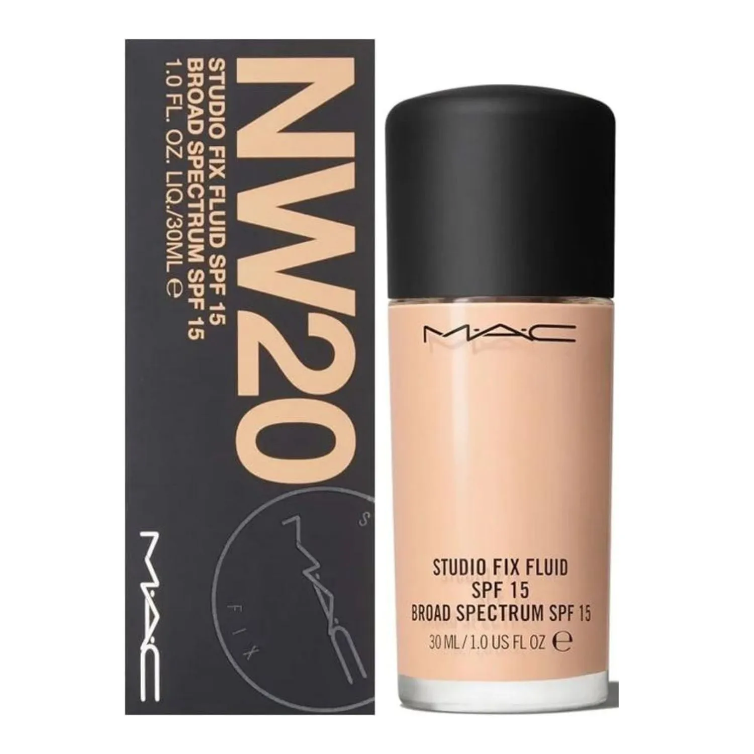 Mac Studio Fix Fluid SPF15 Foundation NW20 1 oz