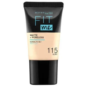 Maybelline Fit Me Matteporeless 115 Ivory Foundation 10 Tab