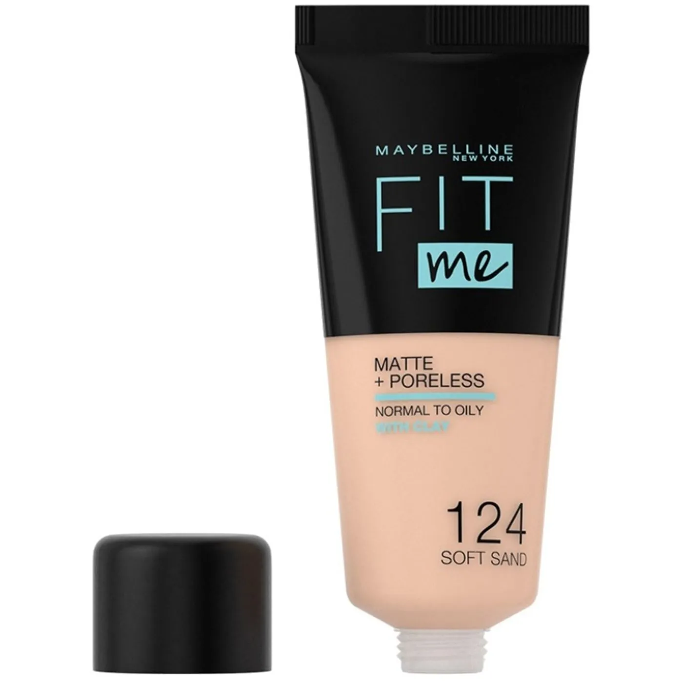 Maybelline New York Fit Me Matporeless 124 Softsand Foundation 30 GM