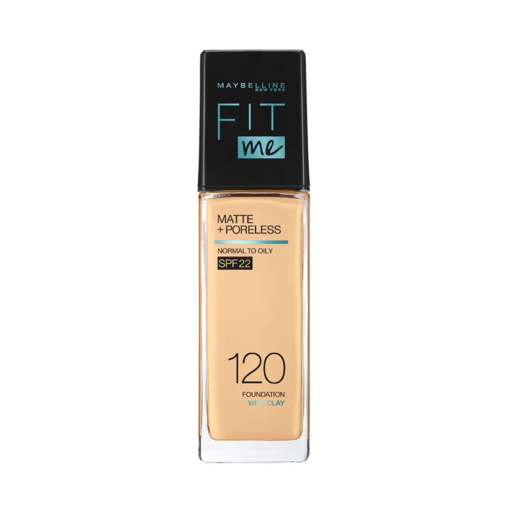 Maybelline New York Fit Me Matte   Poreless Liquid Foundation, 120 Classic Ivory | Matte Foundation | Oil Control Foundation | Foundation With SPF, 30 ml