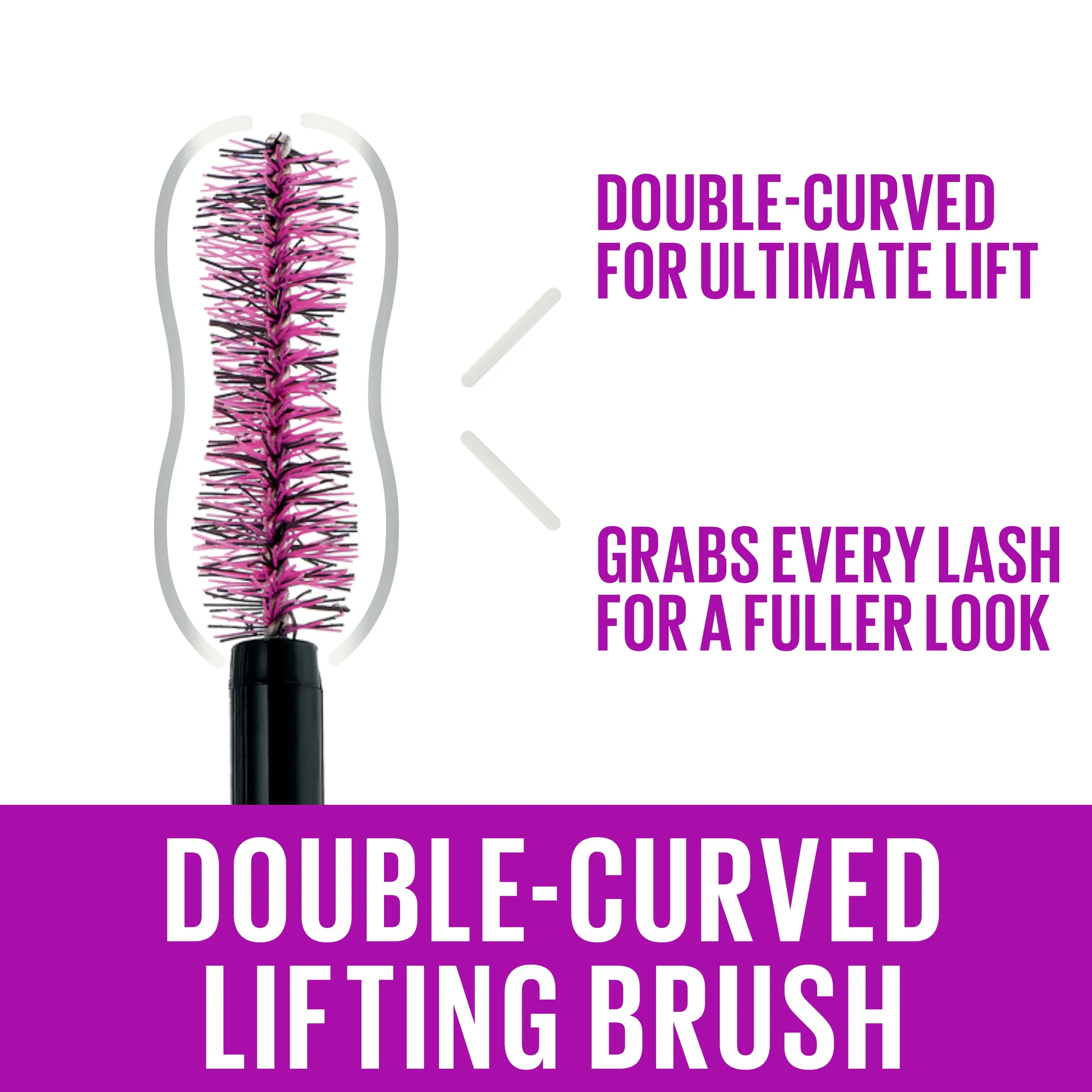 MAYBELLINE The Falsies Lash Lift Volumising Washable Mascara - Blackest Black