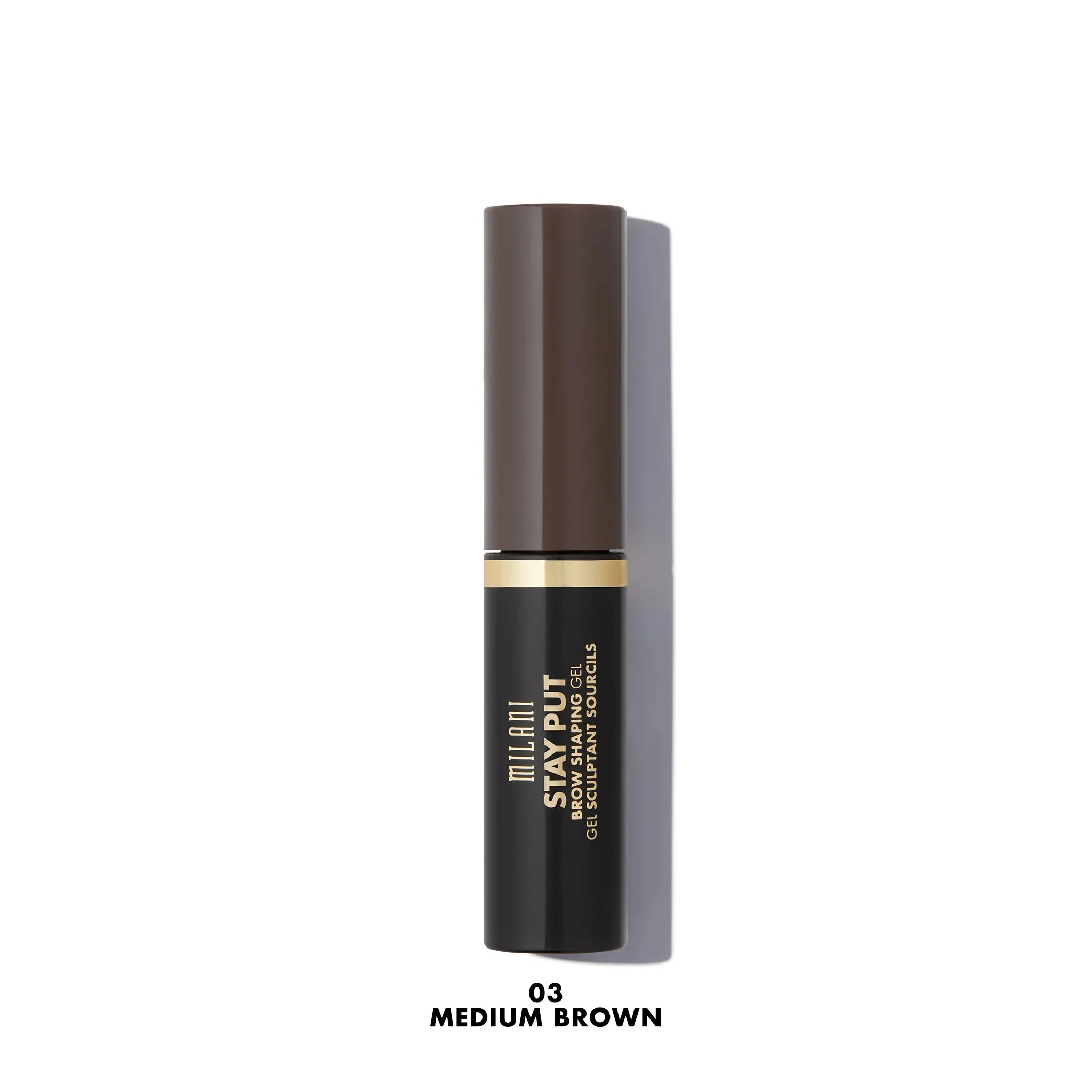 MILANI - Stay Put Brow Shaping Gel Medium Brown - 0.24 fl oz (7.1 ml)