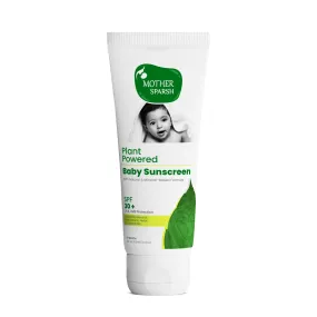 Mother Sparsh Natural Baby Sunscreen Lotion with SPF 30  For UVA & UVB Protection | Plant derived 95% Bio Based Ingredients - 100ml