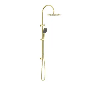 Nero Mecca Twin Shower With Air Shower II Brushed Gold