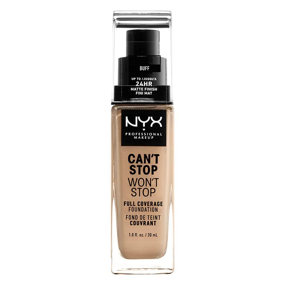 NYX - Can't Stop Won't Stop 24HR Full Coverage Foundation Buff - 1 fl oz (30 ml)