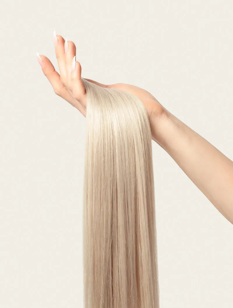 Platinum Blonde, 20" Volumiser Quad Clip-In Weft, #300P | 45g