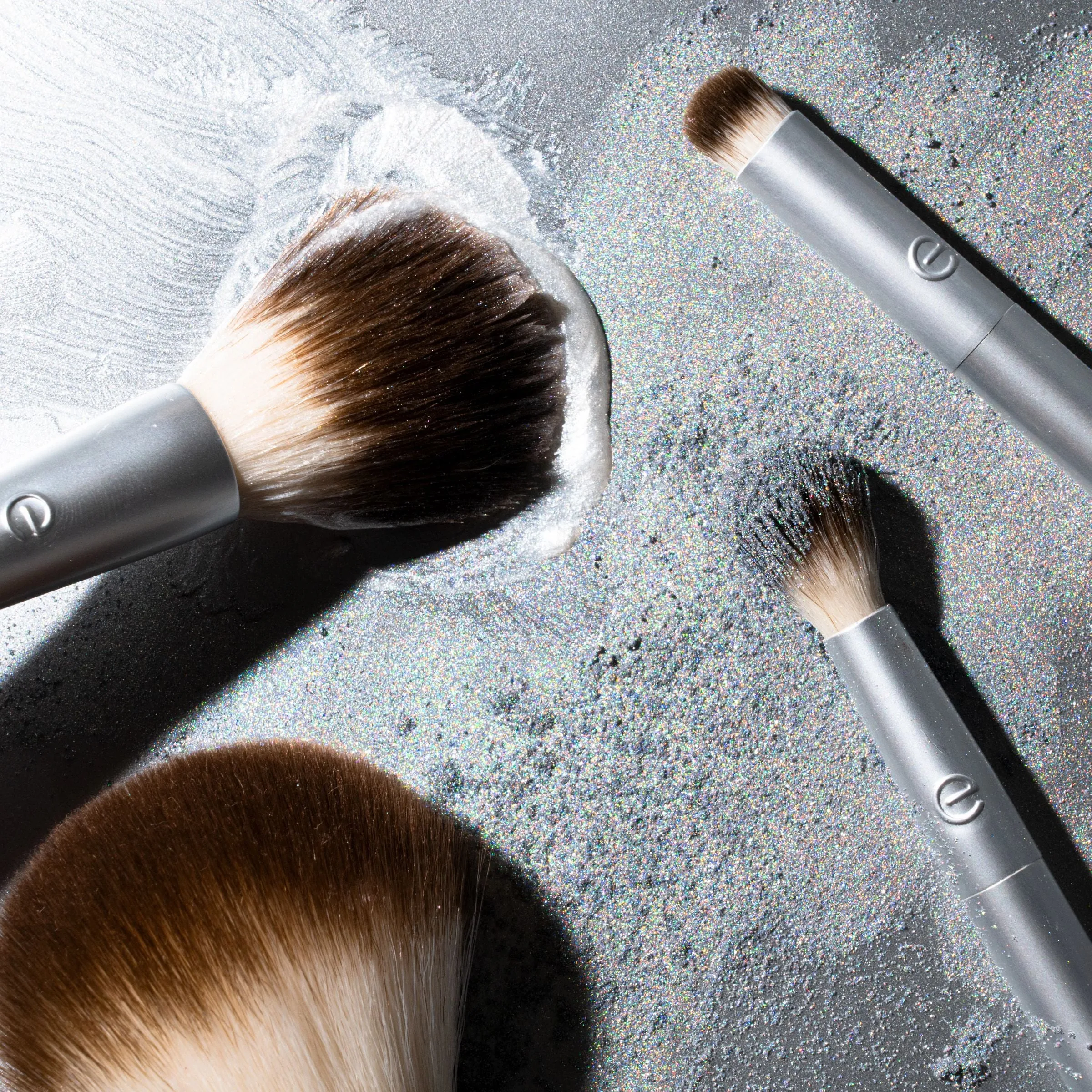 Precious Metals Cheek   Eye Highlight Makeup Brush Set