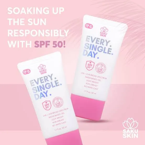 Saku Skin Every Single Day Sunscreen SPF50 (50ml)