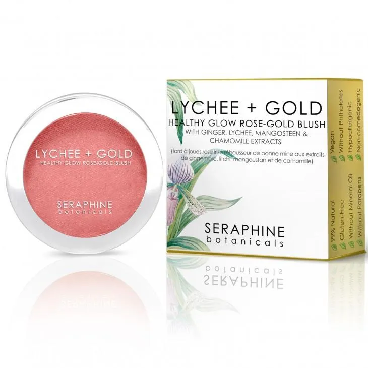 Seraphine Botanicals Lychee   Gold Healthy Glow Rose-Gold Blush