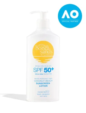 SPF 50  Body Sunscreen Lotion Pump Coconut Beach Scent